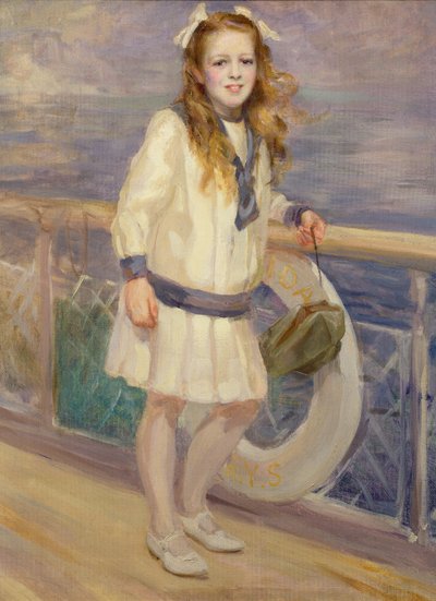 Girl in a Sailor Suit by Charles Sims
